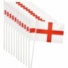12 x Hand Waving St Georges England Flags