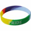 1 x Silicon 'Pride' Rainbow Wristband