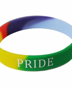 1 x Silicon 'Pride' Rainbow Wristband