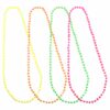 4 x 80s Neon Plastic Beads Set