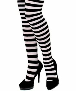 Adult Black & White Tights
