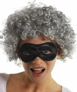 Adult's & Child's Grey Gangsta Granny Curly Wig