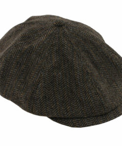 1920's Oliver Twist Peaky Blinder Brown Herringbone Cap