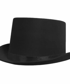 Deluxe Black Satin Top Hat