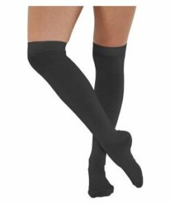 Plain Red Black White Grey Over the Knee Socks UK 4-6