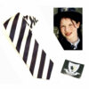 Worst Witch Mildred Hubble Black & White Neck Tie with Strive Badge
