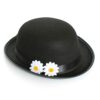 Teacher Pupil Mary Poppins Nanny Bowler Hat with Daisies