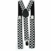 Black & White Chequered Braces