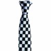 WPC Police Cop Black White Chequered Neck Tie