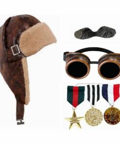 Child's Escaping Grandad World War II Fighter Pilot Fancy Dress Set