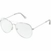 Clear Lens Square Metal Frame Glasses - Walter White Breaking Bad style