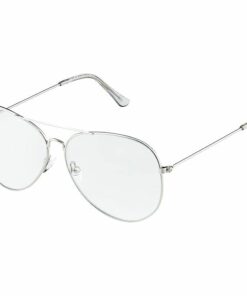 Clear Lens Square Metal Frame Glasses - Walter White Breaking Bad style