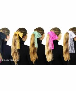 1980s Lace Hair Tie Scarf