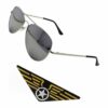Top Gun Large Plastic Wings Badge & Aviator Sunglasses