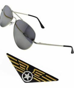 Top Gun Large Plastic Wings Badge & Aviator Sunglasses
