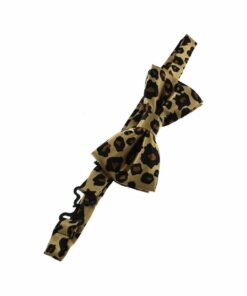 Mens Pre-Tied Bow Tie Leigh Leopards Roar Rugby League Supporters Animal Print