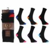 3 x Pair Mens Black Socks UK 6-11