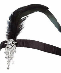 Flapper Black Headband