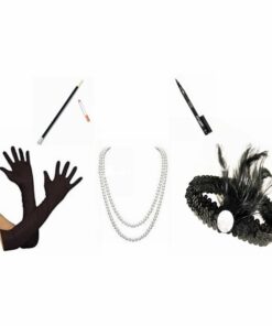 Lady's 1920's 6 Piece Great Gatsby Flapper Set