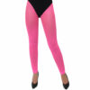 Ladies 1980s Neon Pink Footless Tights