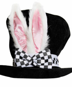 Child or Adult Alice's Deluxe White Rabbit Top Hat