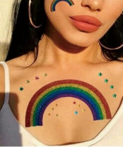 Glitter Rainbow & Stars Face & Body Gems