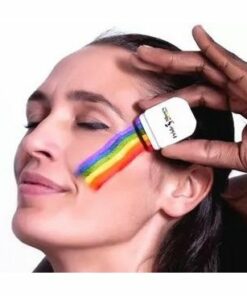 Rainbow Fan Brush Face & Body Make Up Paint