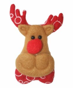 Christmas Soft Rudolph Reindeer Brooch