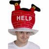 Adults Novelty Santa Stuck Down the Chimney Hat