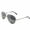 Silver Frame Aviator Sunglasses