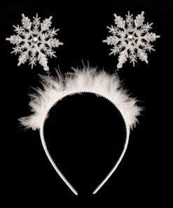 Icy White Festive Snowflake Headband
