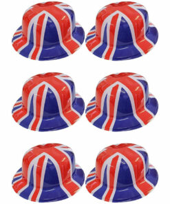 6 x Union Jack Bowler Hats