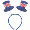 Union Jack Top Hat Headband