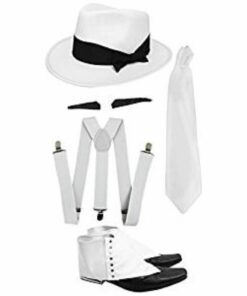 Mens White Gangster Set