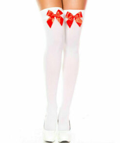 Hold Up Stockings with Satin Bows