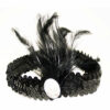 Black Sequined Flapper Headband