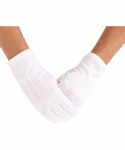 Short White Gloves Adults or Children's