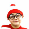 Where's Wally Children's White Bobble Hat with Red Pom Pom